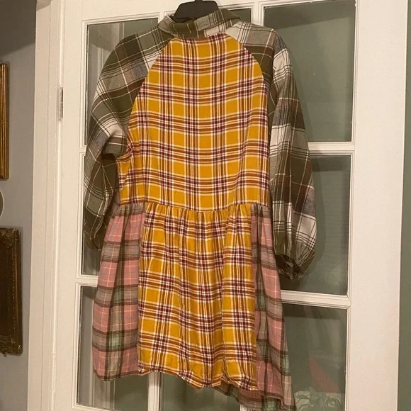 Heyday Yellow and Red Plaid Shirt - Picture 3 of 3